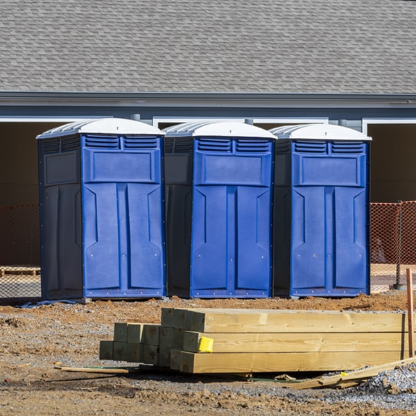 how can i report damages or issues with the porta potties during my rental period in Dornsife